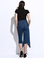 billige Kvindebukser-Kvinders Simpel Straight / Jeans Bukser Uelastisk Bomuld