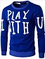 cheap Men&#039;s Hoodies &amp; Sweatshirts-Men&#039;s Simple Long Sleeve Sweatshirt - Letter Round Neck