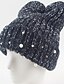 cheap Women&#039;s Hats-Fashion Pearl Anti - Along The Knitting Cap Winter Women &#039;S Wool Caps Head Caps