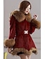 cheap Women&#039;s Coats &amp; Trench Coats-Solid Colored Faux Fur White / Black / Wine L / XL / XXL