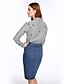 cheap Plus Size Tops-Women&#039;s Shirt Embroidered Crew Neck Daily Long Sleeve Tops Gray