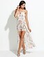 cheap Women&#039;s Dresses-Women&#039;s Holiday / Beach Boho Sheath Dress - Floral Cut Out Asymmetrical Strap / Summer / Lace up / Backless