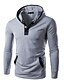 preiswerte Herren-Hoodies und -Sweatshirts-Herrn Freizeit Langarm Rollkragen Kapuzenshirt Solide