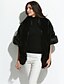 cheap Women&#039;s Fur &amp; Faux Fur Coats-Women&#039;s Daily / Going out Vintage Fall / Winter Regular Cloak / Capes, Solid Colored Hooded 3/4 Length Sleeve Polyester Black / Gray / Wine One-Size