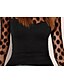 cheap Women&#039;s Tops-Women&#039;s Going out Sophisticated T-shirt,Polka Dot Round Neck Long Sleeve Black Others