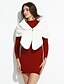 halpa Naisten huivit-Women&#039;s Faux Fur White One-Size