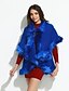 cheap Women&#039;s Coats &amp; Trench Coats-Women&#039;s Going out / Party/Cocktail Vintage / Sophisticated Long Cloak / Capes Imitation Fox Fur Coat Shawl Lapel