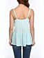 preiswerte Tank-Shirts &amp; kurze Jäckchen für Damen-Damen Solide Sexy / Boho Strand Tank Tops,Gurt Ärmellos Blau Polyester Dünn