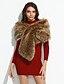 cheap Women&#039;s Scarves-Women&#039;s Party / Vintage Faux Fur Rectangle Scarf - Solid Colored / Fall / Winter