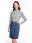 cheap Plus Size Tops-Women&#039;s Shirt Embroidered Crew Neck Daily Long Sleeve Tops Gray