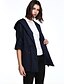 preiswerte Überbekleidung für Damen-Damen-Solide Grundlegend Übergrössen Mantel