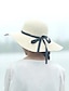 cheap Straw Hat-Women&#039;s Casual Linen Floppy Hat - Solid Colored / Beige / Black / Summer / Hat &amp; Cap