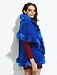 cheap Women&#039;s Coats &amp; Trench Coats-Women&#039;s Going out / Party/Cocktail Vintage / Sophisticated Long Cloak / Capes Imitation Fox Fur Coat Shawl Lapel