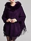cheap Women&#039;s Coats &amp; Trench Coats-Women&#039;s Fall / Winter Wool Navy Blue / Wine / Khaki / Batwing Sleeve