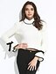 cheap Women&#039;s Tops-Women&#039;s Flare Sleeve Pullover - Solid Colored, Bow Ruffle