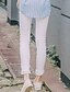 levne Dámské kalhoty-Dámské Jednoduchý Roztomilé Mikro elastické Kalhoty chinos Kalhoty Vypasovaný High Rise Jednobarevné