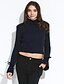 cheap Women&#039;s Tops-Women&#039;s Flare Sleeve Pullover - Solid Colored, Bow Ruffle