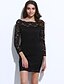 cheap Women&#039;s Dresses-Street chic Bodycon Dress - Solid Colored, Lace Cut Out