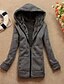 cheap Women&#039;s Outerwear-Women&#039;s Casual Fleece Lining Zipper Thicken Hoodie Sweatshirt Coat