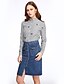 cheap Plus Size Tops-Women&#039;s Shirt Embroidered Crew Neck Daily Long Sleeve Tops Gray