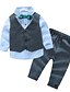 cheap Sets-Boys&#039; Dresswear Casual / Daily Solid Colored Long Sleeve Cotton Clothing Set