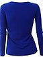 cheap Women&#039;s Sweaters-Women&#039;s Plus Size Going out Street chic Long Sleeves Flare Sleeve Cotton Pullover - Solid Colored, Criss-Cross V Neck