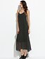 cheap Maxi Dresses-Women&#039;s Loose Sleeveless Polka Dot Backless Summer Strap Boho Beach Black / Maxi