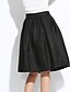 cheap Women&#039;s Skirts-Women&#039;s Casual / Daily Vintage A Line Skirts - Solid Colored Ruffle Black Red S M L / Winter