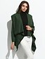 cheap Women&#039;s Coats &amp; Trench Coats-Women&#039;s Trench Coat Daily Fall Winter Regular Coat Cowl Jacket Long Sleeve Solid Colored Classic Camel Dark Red / Spring
