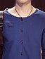 cheap Men&#039;s Tops-Men&#039;s Plus Size T-shirt - Solid Colored Dark Blue XL / Long Sleeve