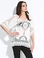 cheap Women&#039;s Blouses &amp; Shirts-Women&#039;s Cut Out Solid White Blouse,Round Neck ½ Length Sleeve