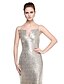 cheap Special Occasion Dresses-Mermaid / Trumpet Spaghetti Strap Sweep / Brush Train Sequined Sparkle &amp; Shine Formal Evening Dress with Sequin by TS Couture®