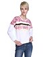 voordelige Damesblouses en -shirts-Dames Street chic Blouse Katoen, Uitgaan Print Donker roze / Herfst