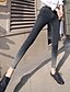 preiswerte Damenhosen-Damen Skinny Jeans Hose-Lässig/Alltäglich Street Schick einfarbig Hohe Hüfthöhe Reisverschluss Baumwolle Micro-elastischRiemengurte