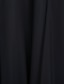 levne Večerní šaty-A-Linie Vidět skrz Formální večer Šaty Illusion Neckline Bez rukávů Na zem Šifón Jemné krajka s Korálky Aplikace 2021
