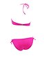 levne Bikini a plavky-Dámské Tankini Jednobarevné Nylon Spandex,Halter Jednolitý