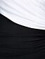 baratos Vestidos de Noite-Tubinho Bloco de Cor Vestido Noite Formal Longo Sem Manga Assimétrico Microfibra Jersey com Drapeado Lateral 2024