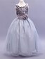 cheap Cufflinks-Ball Gown Ankle Length Flower Girl Dress - Organza Sleeveless Jewel Neck with Sequin by LAN TING Express