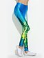 זול מכנסיים וחצאיות-בגדי ריקוד נשים פעיל ג&#039;ינסים מכנסיים - צבעים מרובים / הדפסה תגובתית דפוס תכלת מידה אחת