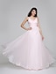 cheap Prom Dresses-Sheath / Column Dress Straps Sleeveless Floor Length Organza with Side-Draped 2020 / Wedding Dress in Color