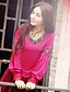 cheap Women&#039;s Blouses &amp; Shirts-OUR STORY  Going out Chinoiserie Spring / Fall T-shirtEmbroidered Sweetheart Long Sleeve Pink Cotton / Spandex Medium