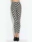 voordelige Leggings-Dames Dagelijks Standaard Legging - Blokken, Print Medium Taille