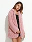 cheap Women&#039;s Coats &amp; Trench Coats-Women&#039;s Coat Daily Vintage Notch Lapel Regular Solid Colored Black / Pink / Gray / Loose