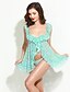 cheap Sexy Lingerie-Women&#039;s Babydoll &amp; Slips Nightwear Jacquard Light Blue M XL