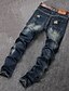 voordelige Heren broek-Heren Dagelijks Recht  Jeans Broek - Effen Katoen blauw 28 / 29 / 30