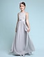 cheap Flower Girl Dresses-A-Line Floor Length Scoop Neck Chiffon Junior Bridesmaid Dresses&amp;Gowns With Lace Kids Wedding Guest Dress 4-16 Year