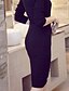 お買い得  ショーツ＆スカート-女性用 ボディコン ポリエステル レーヨン レッド ブラック スカート 春 刺繍 ビーズ ストリートファッション ワーク S M L / プラスサイズ