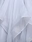 billige Kjoler til specielle anledninger-A-linje Scoop Neck Gulvlang Organza Kjole med Blonde ved TS Couture®