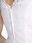 olcso Örömanyaruhák-A-vonalú Örömanya ruha Átalakítható ruha V-alakú Aszimmetrikus Sifon Gyöngyös csipke Hosszú ujj val vel Gyöngydíszítés Rátétek 2021