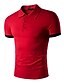 ieftine polo clasic-Bărbați Tricou POLO Cămașă de golf Cămașă de tenis Mată Guler Guler Cămașă Negru Gri Deschis Roșu-aprins Bleumarin Manșon scurt Sport Ieșire De Bază Zvelt Topuri Activ / Vară / Vară